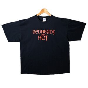 Y2K Red Heads Are Hot Vintage Shirt XXL Novelty Funny Grunge